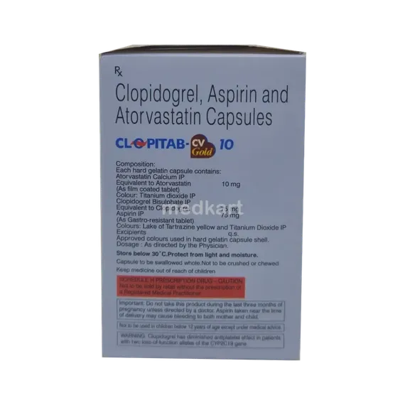 clopitab cv gold 10mg capsule 10's